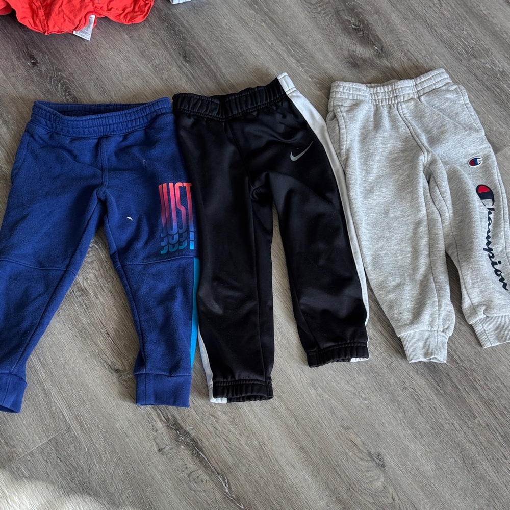 Nike Kids Black and Blue Joggers